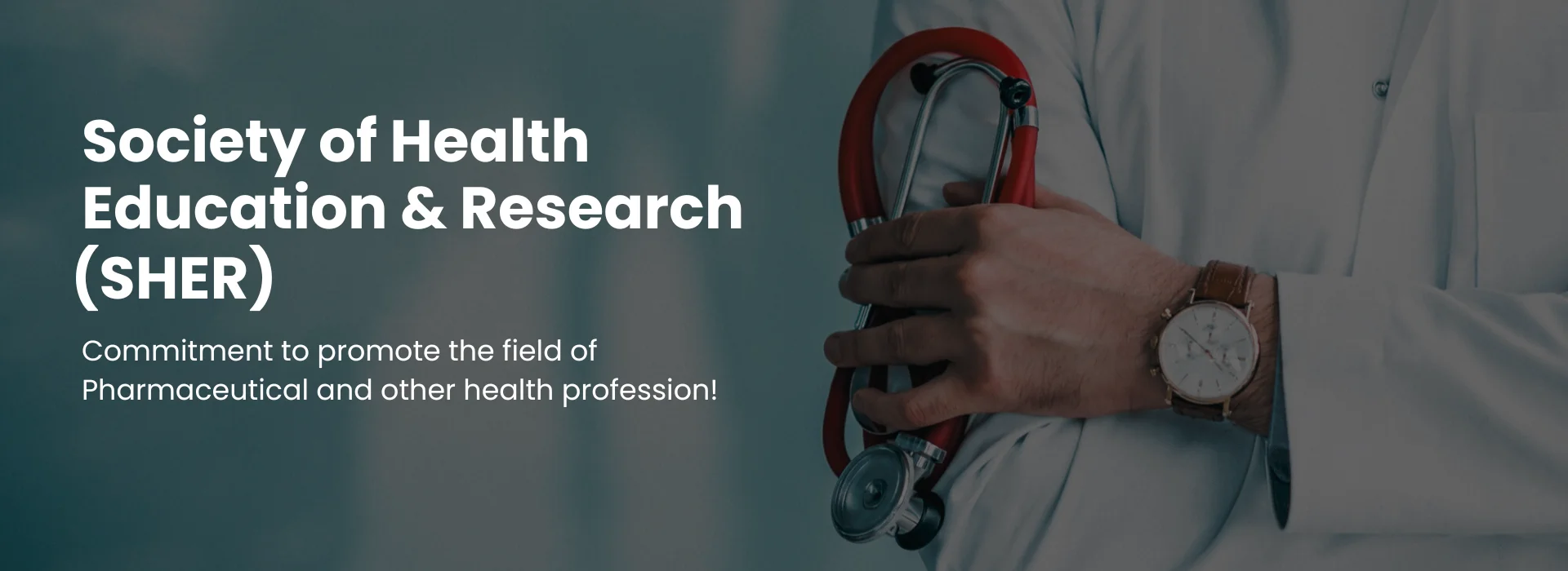 Society of Health Education and Research conference and education banner